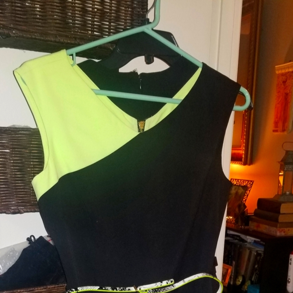 EUC Calvin Klein Color Block Sheath Dress